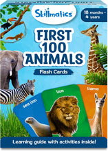 Load image into Gallery viewer, Skillmatics Flash Cards First 100 Animals