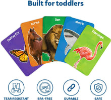 Load image into Gallery viewer, Skillmatics Flash Cards First 100 Animals