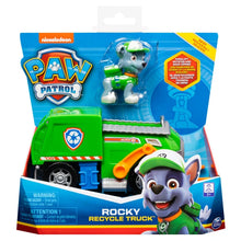 Load image into Gallery viewer, PAW Patrol Rescue Vehicle Rocky Recycle Truck