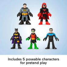 Load image into Gallery viewer, Fisher-Price Imaginext DC Super Friends Action Figures Batman's Bat Family 5 Pack