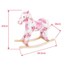 Load image into Gallery viewer, Big Jigs Floral Rocking Horse