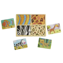 Load image into Gallery viewer, Melissa & Doug Animals Patterns Wooden Puzzles