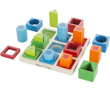Load image into Gallery viewer, Melissa & Doug Shape Sequence Sorting Set (18 Pieces)