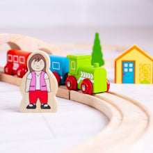 Load image into Gallery viewer, Wooden Figure of Eight Train Set