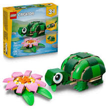 Load image into Gallery viewer, Lego Creator 3 In 1 Turtle With A Water Lily Flower 31377