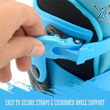 Load image into Gallery viewer, Xootz Quad Skates Blue 13-3 (32-35)