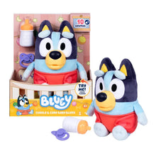 Load image into Gallery viewer, Bluey Cuddle & Care Baby With 10 Sounds