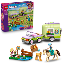 Load image into Gallery viewer, Lego Friends Horse & Baby Foal Trailer Toy Set 42695