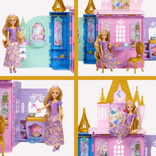 Load image into Gallery viewer, Disney Princess Fold N' Go Castle With Rapunzel Doll