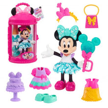 Load image into Gallery viewer, Disney Junior Minnie Mouse Fabulous Fashion Doll with Case – Sweet Party