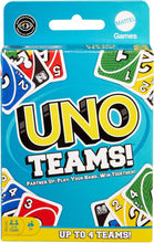 Load image into Gallery viewer, Uno Teams Card Game
