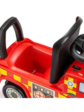 Load image into Gallery viewer, Xootz Red Mercedes Benz Fire Truck Sit n Ride
