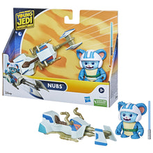 Load image into Gallery viewer, Star Wars Young Jedi Adventures Nubs Figure & Vehicle
