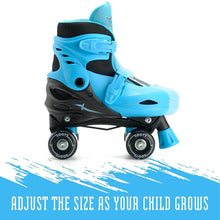 Load image into Gallery viewer, Xootz Quad Skates Blue 13-3 (32-35)