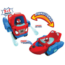 Load image into Gallery viewer, Marvel Spidey And His Amazing Friends 2-In-1 Spidey Transforming Web-Wave Cruiser