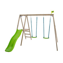 Load image into Gallery viewer, TP Forest Multiplay Double Wooden Swing Set & Slide - FSC® certified