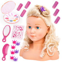 Load image into Gallery viewer, Bayer Top Model Styling Head with make up & accessories