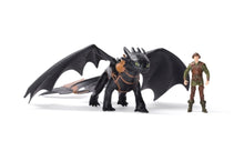 Load image into Gallery viewer, Dreamworks How to Train Your Dragon Action Figures Toothless & Hiccup 2 Pack
