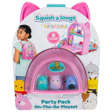 Load image into Gallery viewer, Original Squishmallows Squish-a-Longs Party Pack On-The-Go Playset