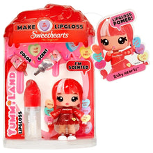 Load image into Gallery viewer, Yummiland Sweethearts Lip Gloss Doll Ruby Hearts