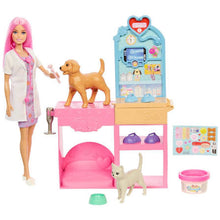 Load image into Gallery viewer, Barbie Fast Cast Vet Clinic Doll and Accessories Playset