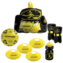 Load image into Gallery viewer, Kickmaster Backpack Ball Training Set