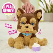 Load image into Gallery viewer, FurReal Benny The Kiss & Cuddle Pup Interactive Plush Toy