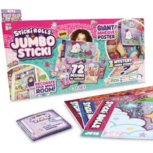 Load image into Gallery viewer, Sticki Rolls Jumbo Sticki Giant Wall Stickers 3 Pack Assortment