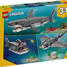 Load image into Gallery viewer, LEGO Creator 31381 3-in-1 Fierce Shark With A Treasure Chest Set