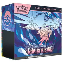 Load image into Gallery viewer, Pokémon Trading Card Game (Tcg): Mega Evolution Chaos Rising Elite Trainer Box (Preorder for Sale 22nd May) 1 per customer.