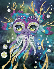 Load image into Gallery viewer, Nebulous Stars Glitter & Foil Art