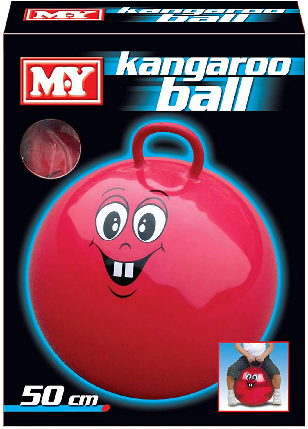 50cm Smiley Face Kangaroo Ball