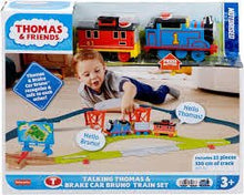 Load image into Gallery viewer, Talking Thomas &amp; Brake Car Bruno Track Set
