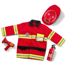 Load image into Gallery viewer, Melissa &amp; Doug Costume Fire Chief Dress-Up Set
