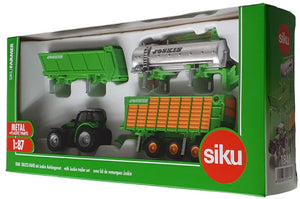 Siku 1:87 Deutz Fahr Tractor with Joskin Trailers Set S16/1848