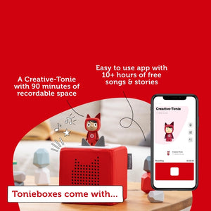 Tonies Toniebox Starter Set Audio Speaker Red