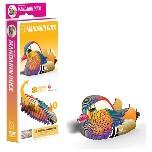 EUGY 3D Model Cardboard Kit Mandarin Duck