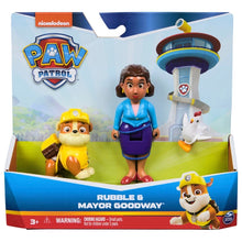 Load image into Gallery viewer, PAW Patrol Rubble, Mayor Goodway and Chickaletta Figure 3 Pack
