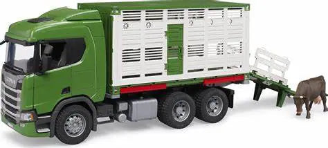 Bruder Scania R Series Cattle Transporter & Cow 3548