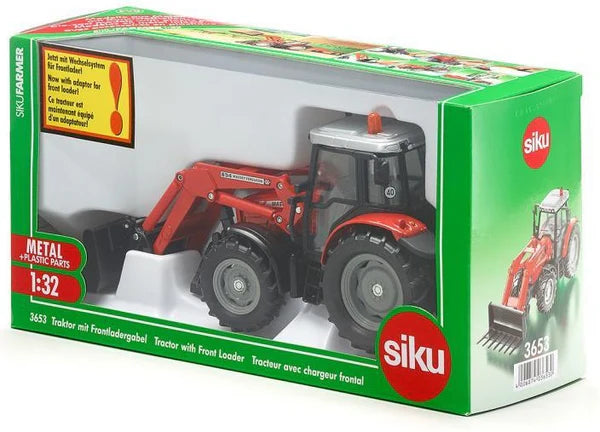 1:32 Massey Ferguson Tractor with Front Loader S16/3653