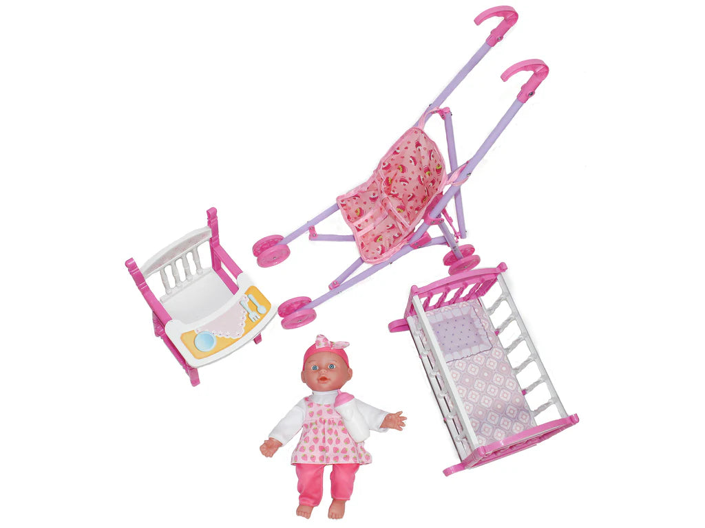 Baby Luv 5 In 1 Doll Gift Set.