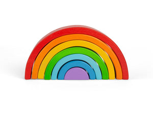 Big Jigs Wooden Stacking Rainbow Small