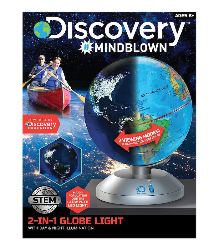 DISCOVERY MINDBLOWN 2 IN 1 GLOBE LIGHT