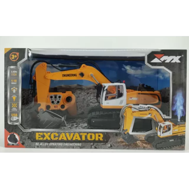 ZMX Radio Control Excavator 2.4G | Remote Control Excavator with Steam Effects