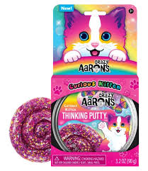 Crazy Aaron Curious Kitten Thinking Putty (KT020)