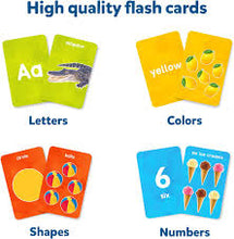 Load image into Gallery viewer, Flash Cards for toddlers: Letters, Numbers, Shapes &amp; Colors (ages 1-4)
