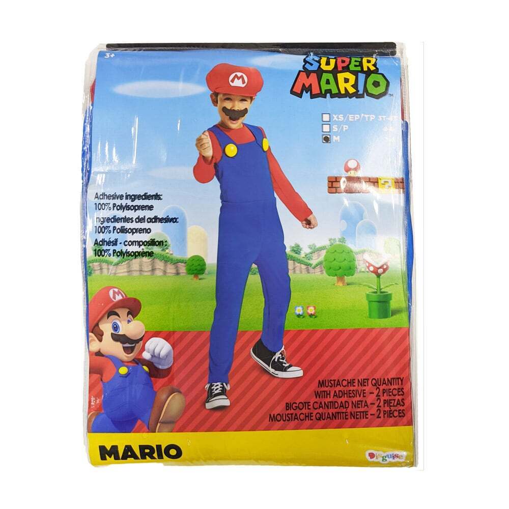 Super Mario Mario Costume (Size M) (JP115799)