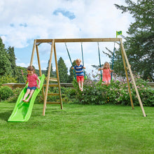 Load image into Gallery viewer, TP Forest Multiplay Double Wooden Swing Set &amp; Slide - FSC® certified
