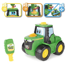 Load image into Gallery viewer, Tomy John Deere Key N Go Johnny Tractor
