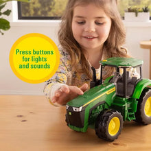 Load image into Gallery viewer, TOMY John Deere Lights &amp; Sounds Tractor Toy -
